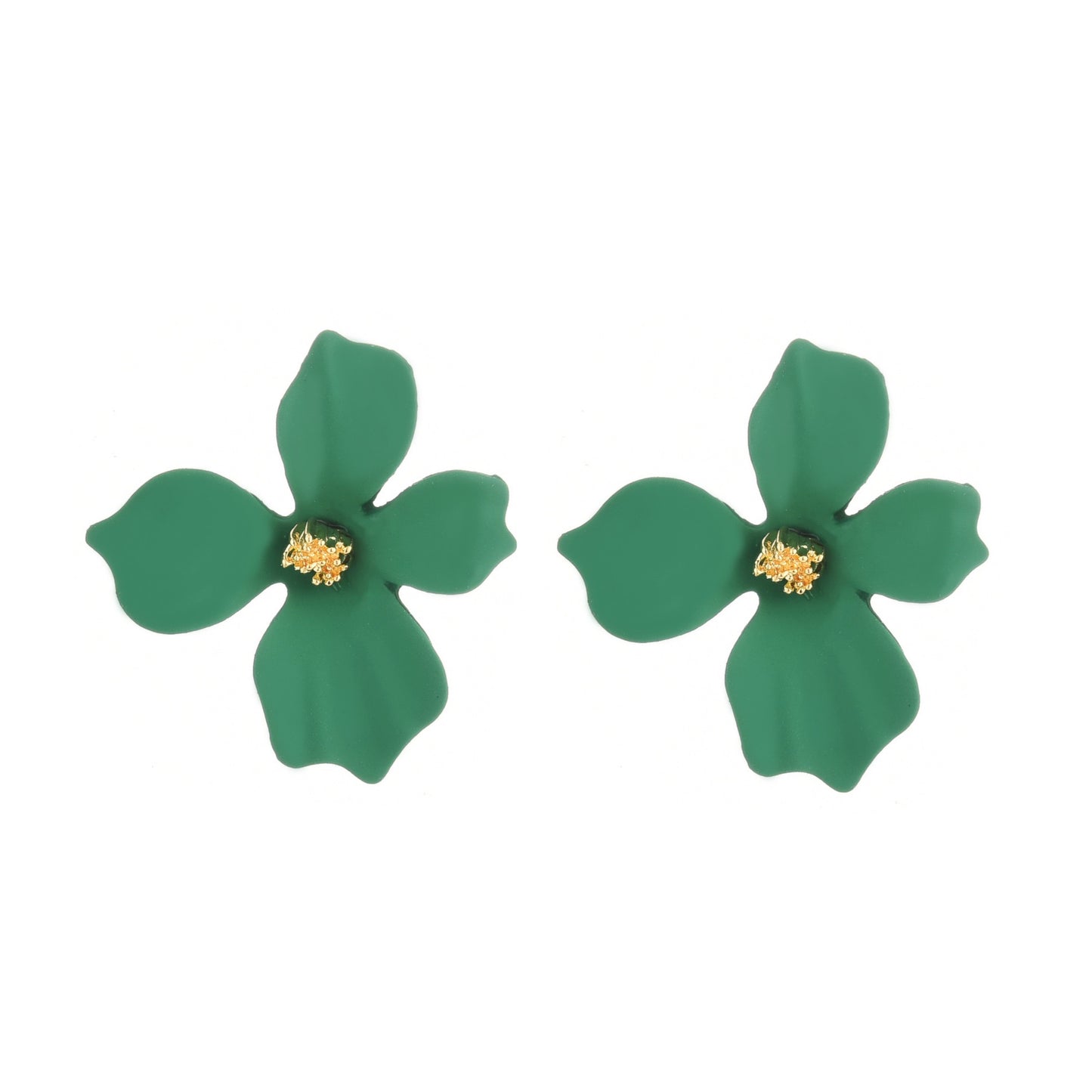 Green Luau Earrings