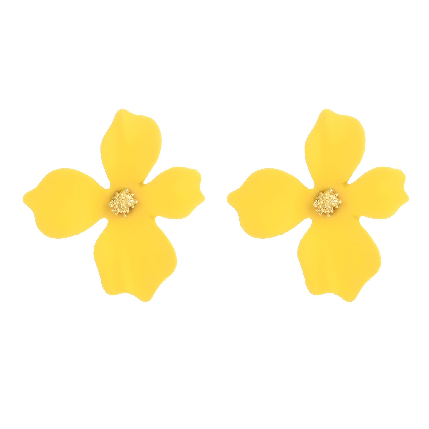 Yellow Luau Earrings