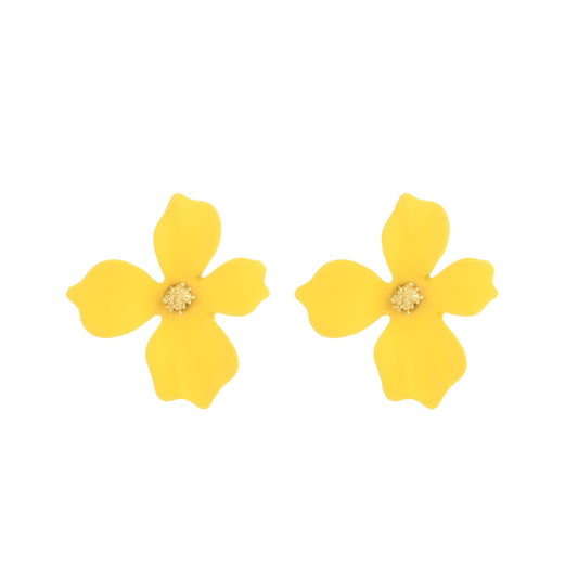 Yellow Luau Earrings